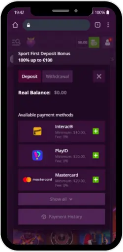 Depositing Funds